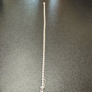 Elegant Silver Tennis Bracelet